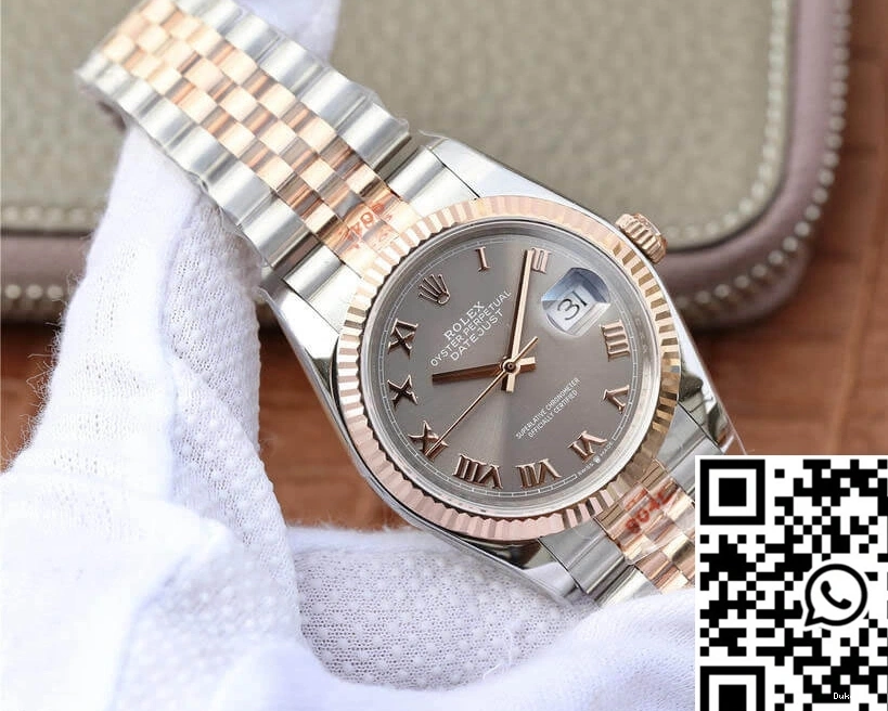 Datejust 36MM Dial Rolex Silver Rose Gold GM 116231-0087 Factory 0208